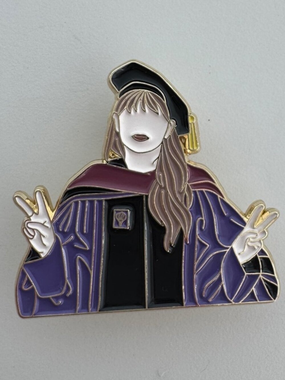 Professor Tay NYU Enamel Pin | Pop Culture Fan Brooch